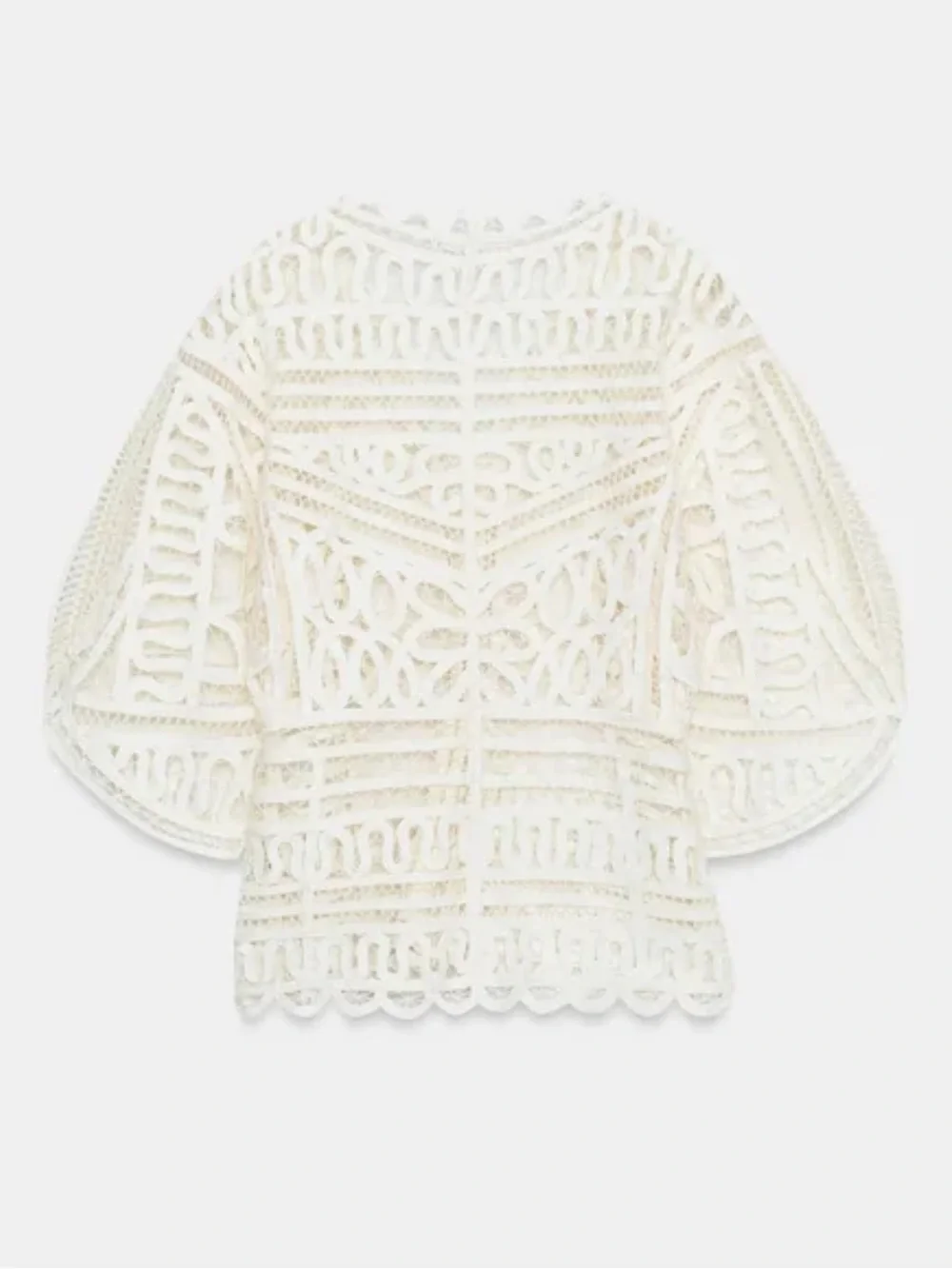 NWT Zara Woman Bloggers Fav ZW COLLECTION CROCHET TOP Size S Small